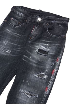 jeans in cotone nero DSQUARED KIDS | DQ04B1D0AFYDQ02